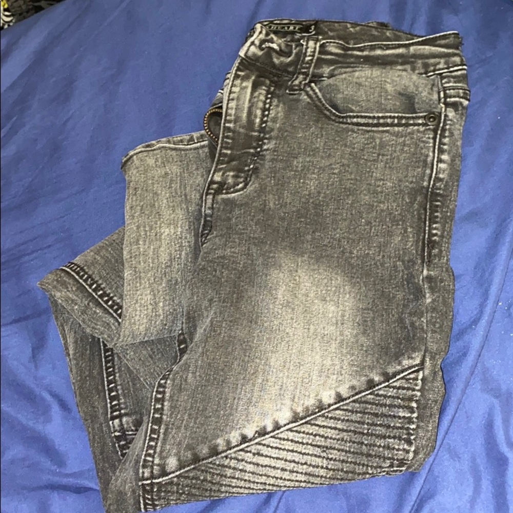 Reinforced Knees Black Jeans